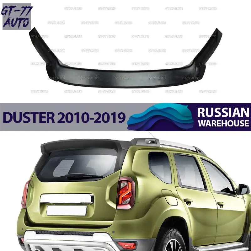 Спойлер на крышку багажника для Renault Duster / Рено Дастер 2010-2019 АБС пластик аэро