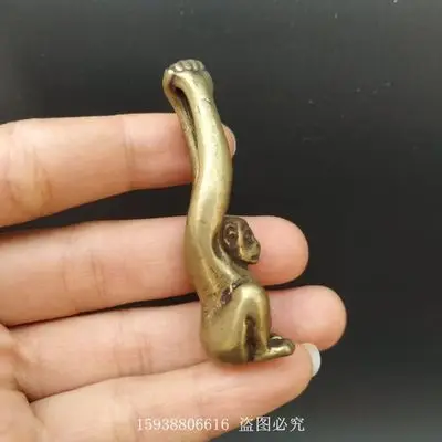 Изысканная имитация латуни твердый Зодиак обезьяна Гиббон кулон |