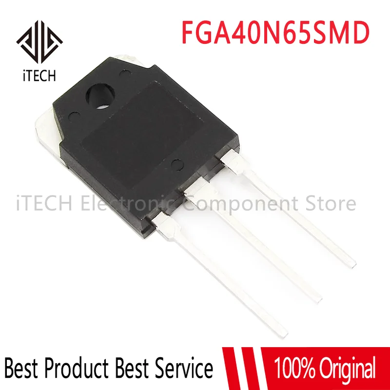 

5PCS/Lot New FGA40N65SMD FGA40N65 40N65 or SGT40N60NPFD 40N60NPFD TO-3P 40A 650V Power IGBT Transistor