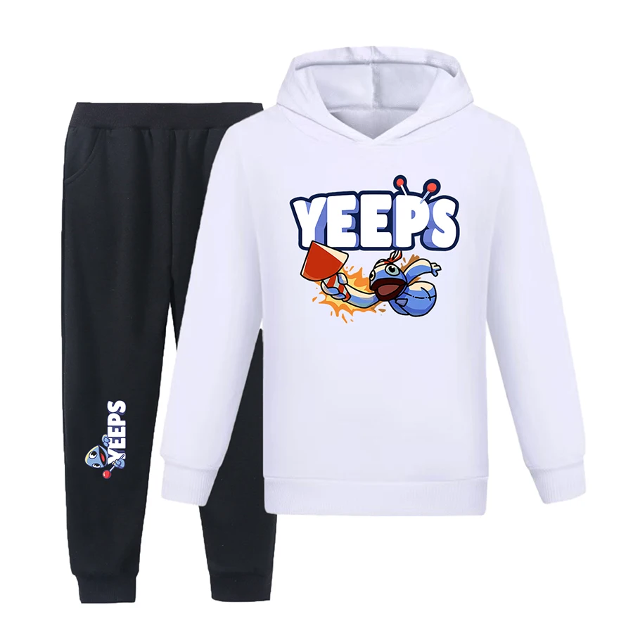 Фото Детские толстовки Yeeps Hide and Seek для мальчиков и девочек, детская толстовка на пуговицах, толстовки с капюшоном для девочек, толстовки для мальчиков 8 лет №3