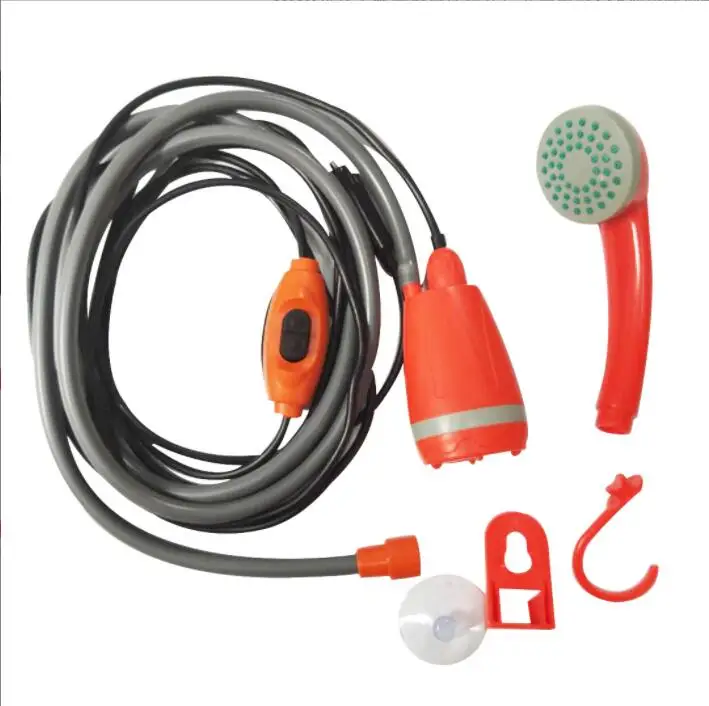 Portable Outdoor Shower 12V Camping Shower Head with Cigarette Light Plug for Camping Hiking portable portable