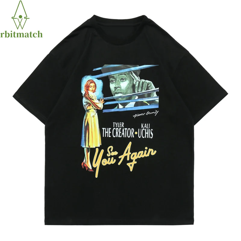 

T-Shirts Men Hip Hop Casual Gothic Punk Rock Poster Print Short Sleeve Tees Summer 2022 Cotton Harajuku Streetwear Tshirts Tops