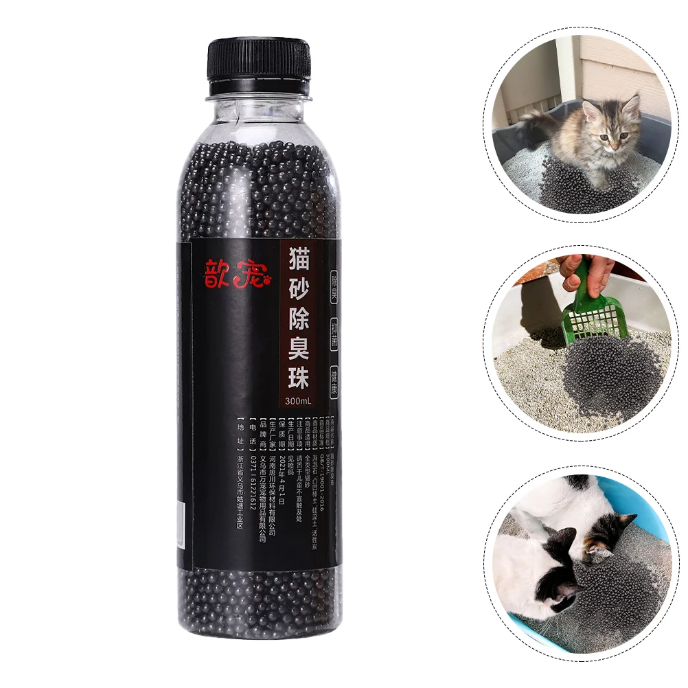 

1 Bottle of Cat Litter Deodorant Bead Pet Litter Odor Remover Deodorizer Cat Litter Air Freshener