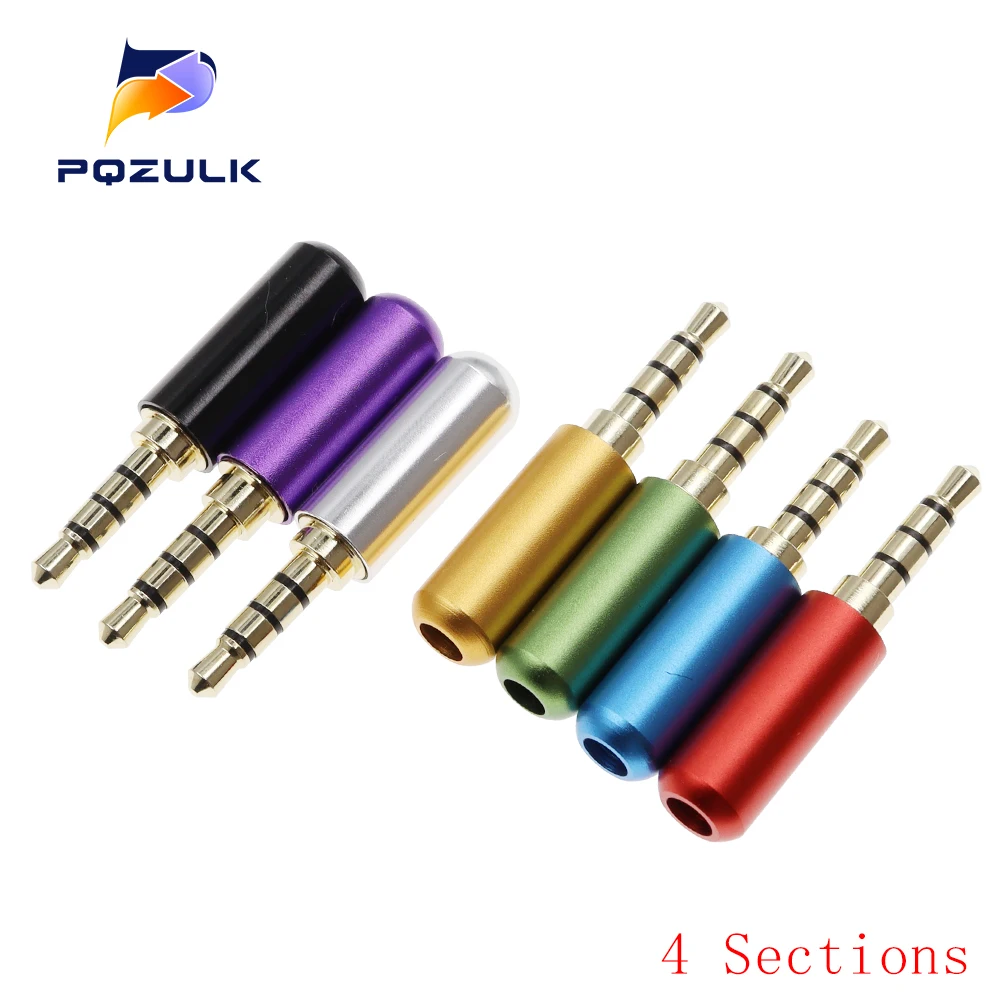 

PQZULK 3.5MM аудиоразъем 3/4 полюса черный/серебристый