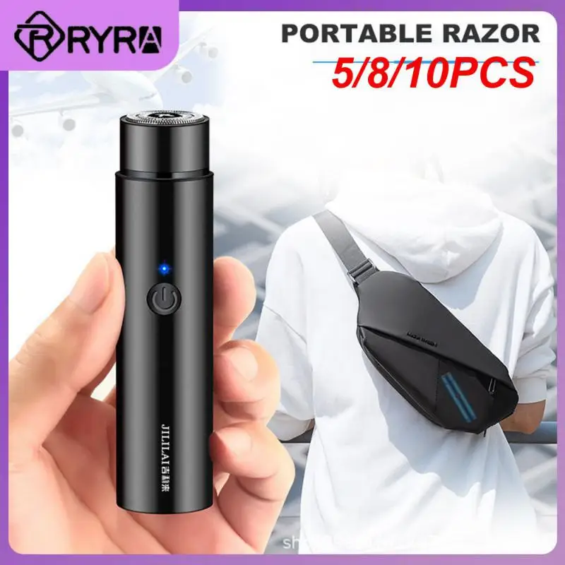 

Hot Sale Men Portable Electric Shaving Razors USB Rechargeable Mini Electric Shaver Travel Version Single Head Razor Accessories