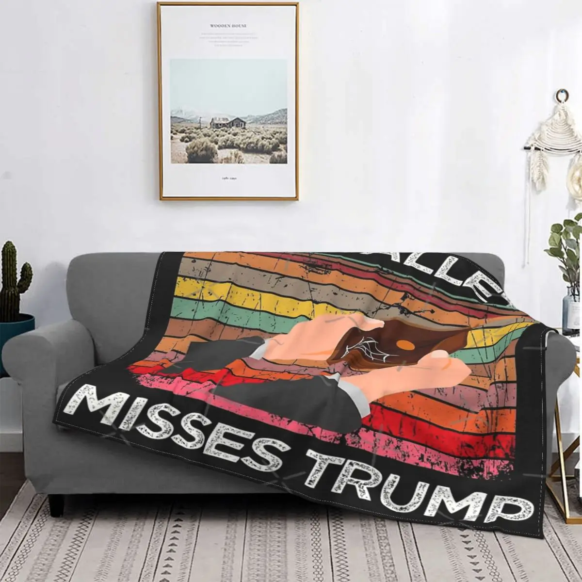 

My Wallet Misses Trump-Manta para cama, colcha a cuadros, esponjosa, a cuadros
