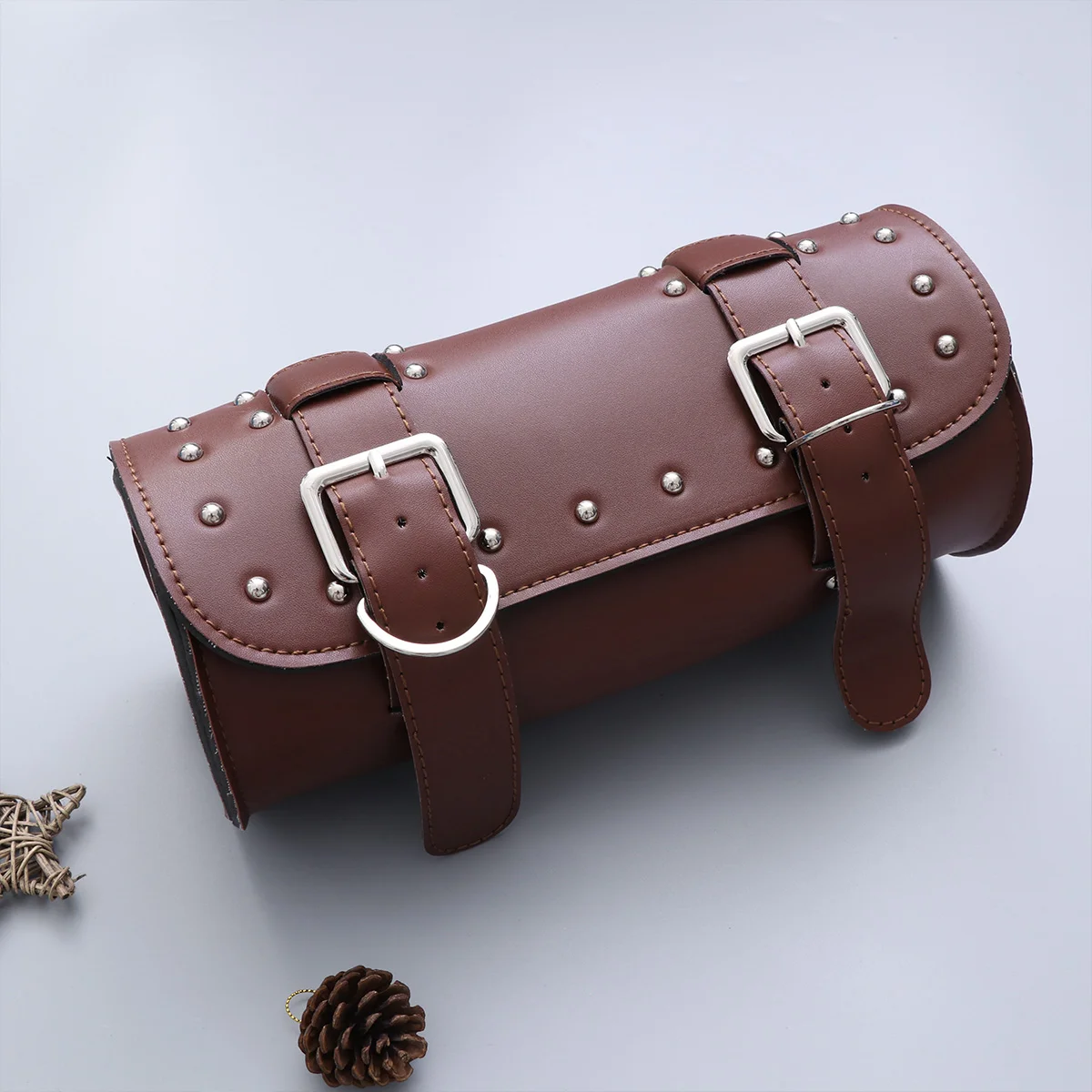 

1pc Motorcycle Bag Portable Lightweight PU Car Bag Motorcycle Bag for Motorcycle
