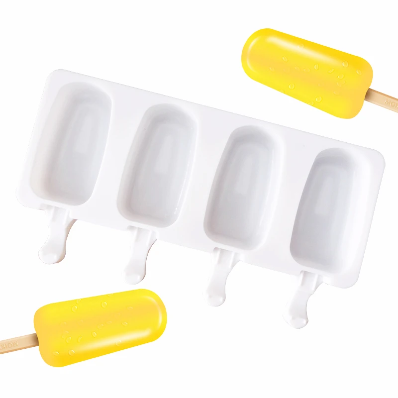 

4 Cell Silicone Mold Ice Cream Mold Ice Tray Mold Popsicle Mold DIY Ice Cream Mould Ice Pop Maker Mould Ice Cube Tray Ice Mold