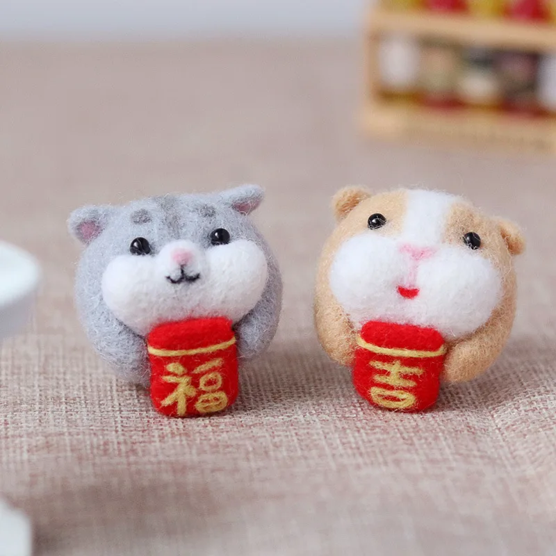 

Набор для вышивки крестом Lucky Mouse, войлочный набор «сделай сам» для валяния, вышивки, вышивки, рукоделия