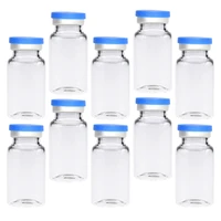 20pcs clear vials durable premium flat bottom bottles sample bottles for science
