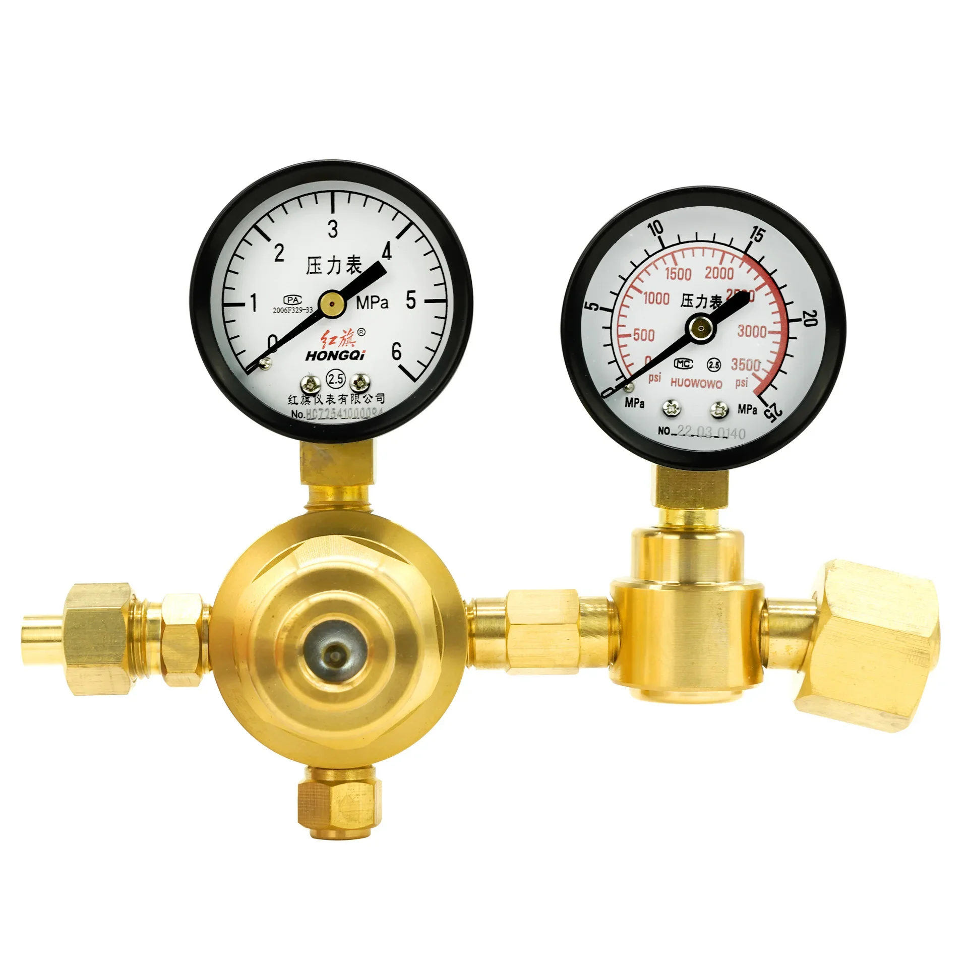 YQD-370 Редуктор давления азота высокого полностью медный водный гелиевый