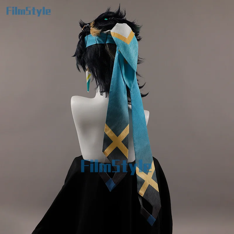 Genshin Impact Kinich Косплей Костюм Парик Turnfire Hunt Униформа Серьги Повязка Для Волос