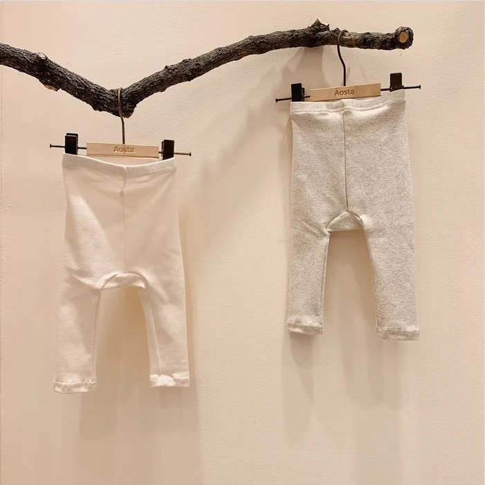 

2021 Spring Autumn Toddler Fall Clothing Baby Clothes New Born Boutique Kids Clothing Newborn 0-24M Pants Casual Elastic Waist