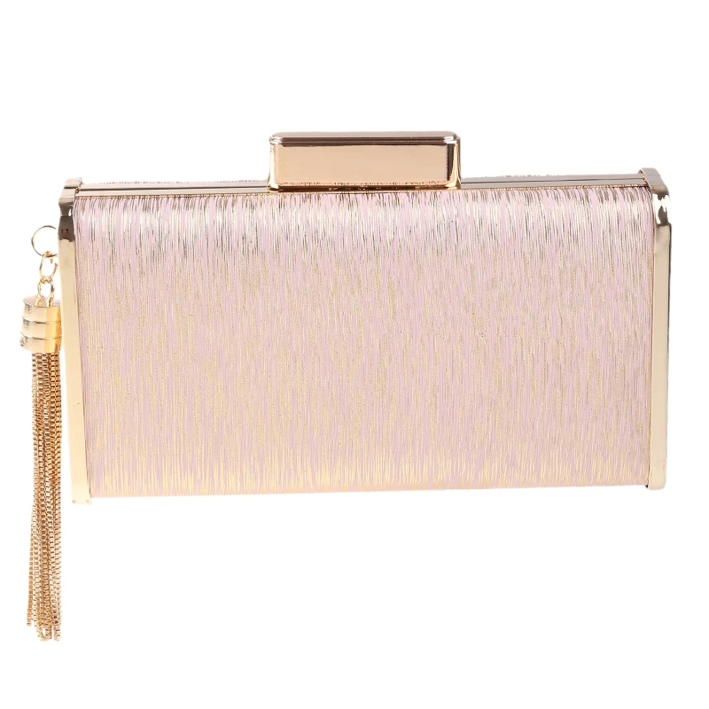 

Womens Dinner Evening Handbag with Tassel Sequin Banquet Purse Crystal Messenger Bag Wedding Party Prom Crossbody Bag