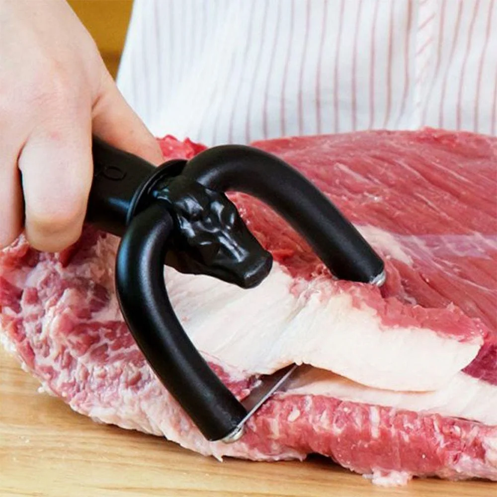 

Handheld Meat Cutter Tools Kitchen Gadgets Slicer Fat Trimmer Beef Pork Meat Cutter Cocina Gadget Conjuntos Cozinha Utensilios