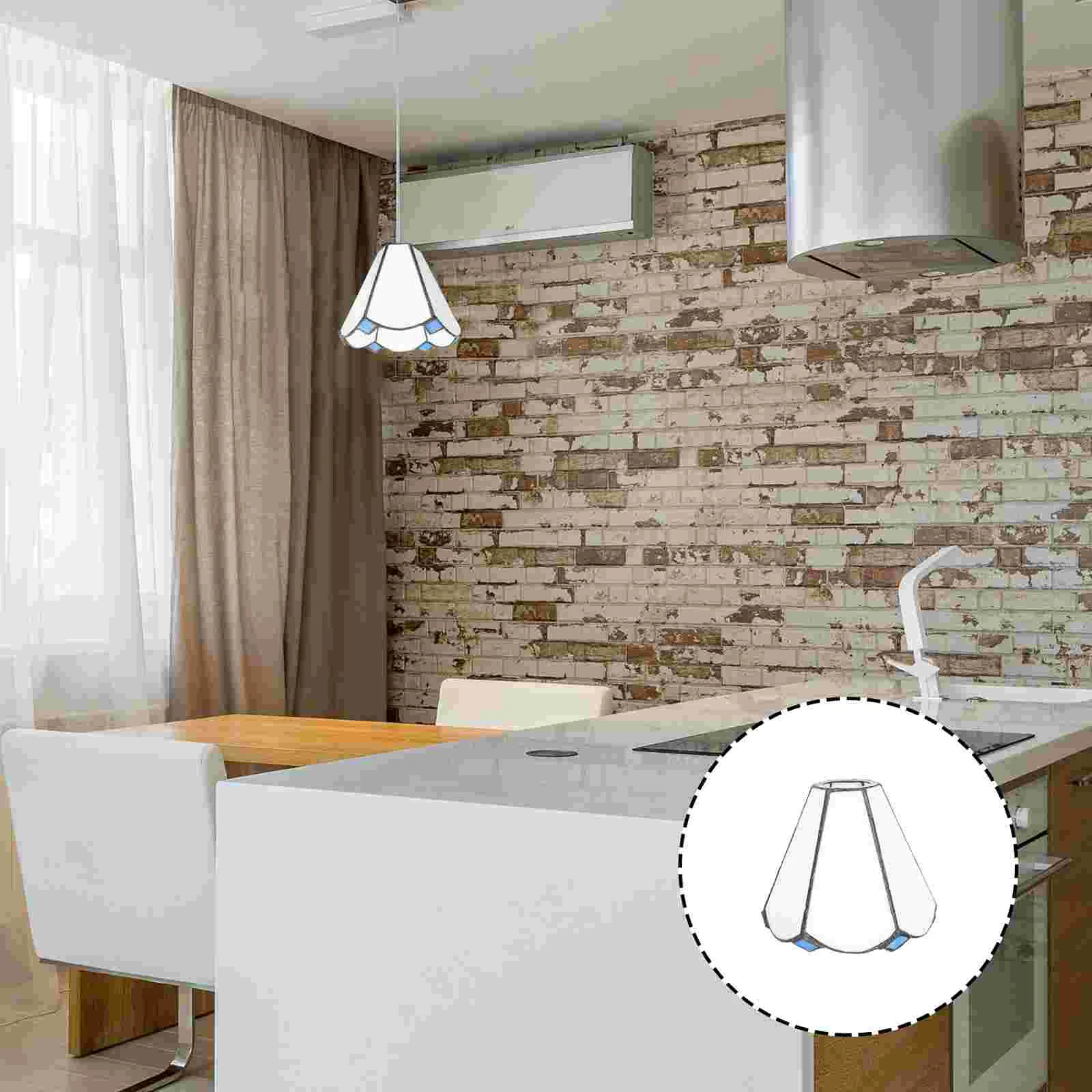 

Simple Glass Lampshade Creative Ceiling Light Shade Home Fan Light Cover