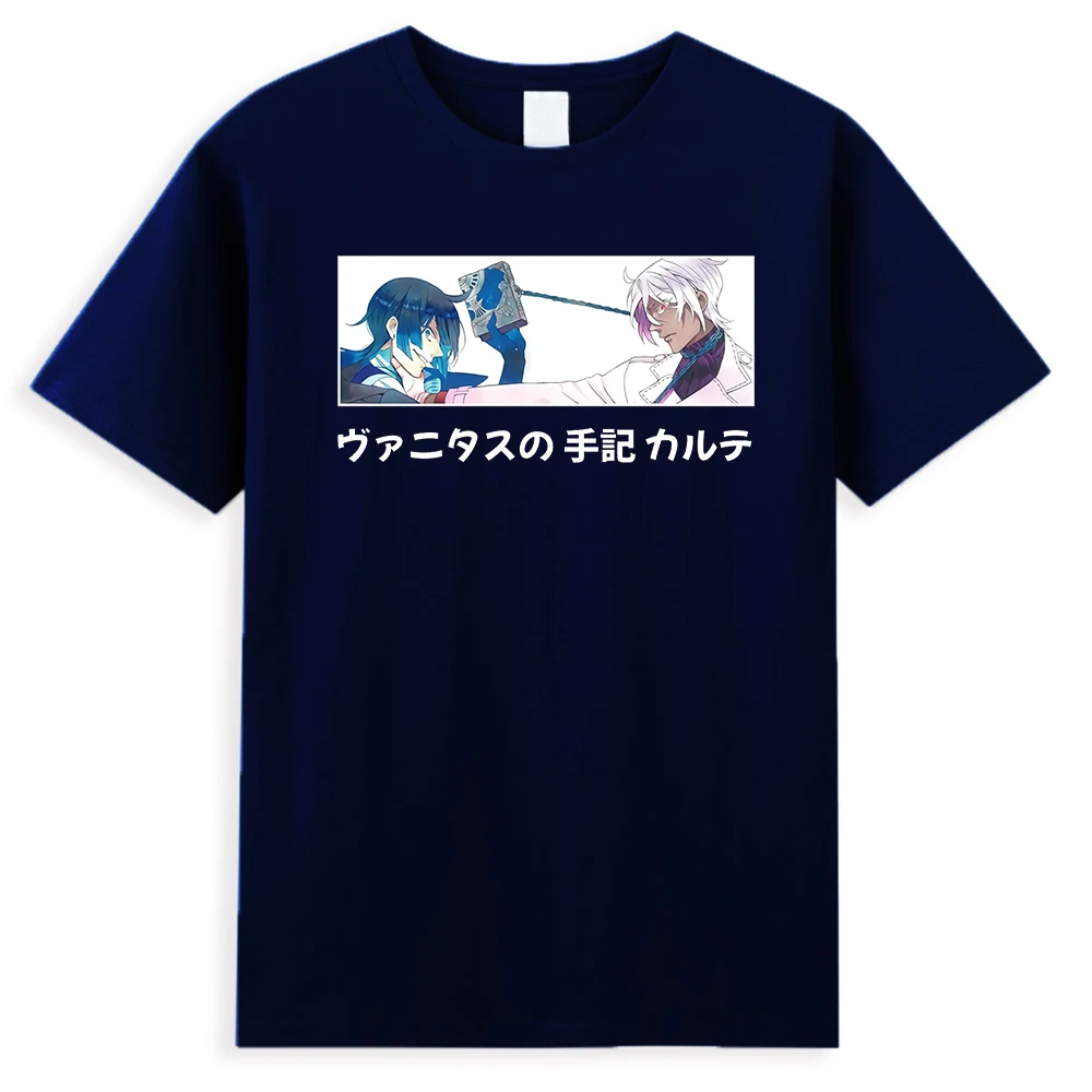 

Футболки с рисунком чехла из игры ванитас, мужские футболки с рисунком манги, хлопковые свободные топы, летняя уличная одежда, мужские футбо...