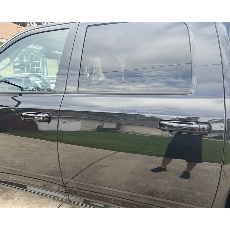 Накладка на дверную ручку для Dodge Ram 1500 2500 3500 2009-2018 черная накладка + заднюю дверь