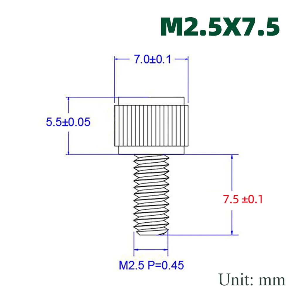 

Винты с накатанной головкой GooBetter M2 M2.5 нержавеющая сталь 4-12 мм