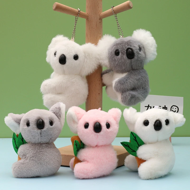 

Cute Kola Keychain Keyring Plush Toy Koala Bear Women DIY Jewelry Accessories Bag Pendant Novelty Gift Charms