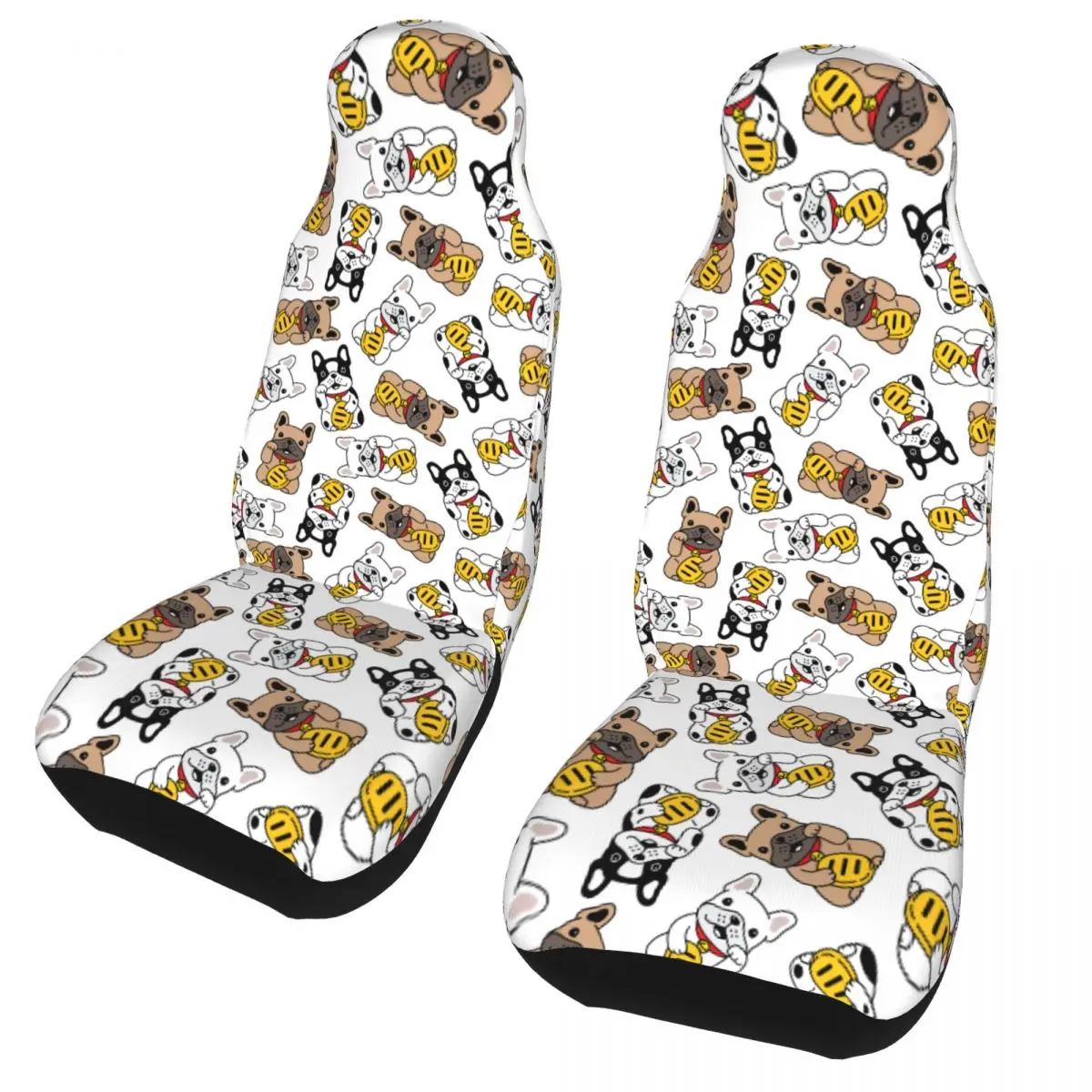 

French Bulldog Universal Car Seat Cover Protector Interior Accessories Travel Cute Seat Cushion/Cover Fabric Car Styling