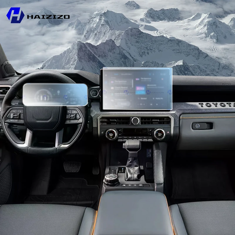 Фото Для Toyota Tacoma 2024-2026: Матовая защитная пленка для экрана консоли, GPS-навигации, ЖК-дисплея, из ТПУ, устойчивая к царапинам, PPF. №1