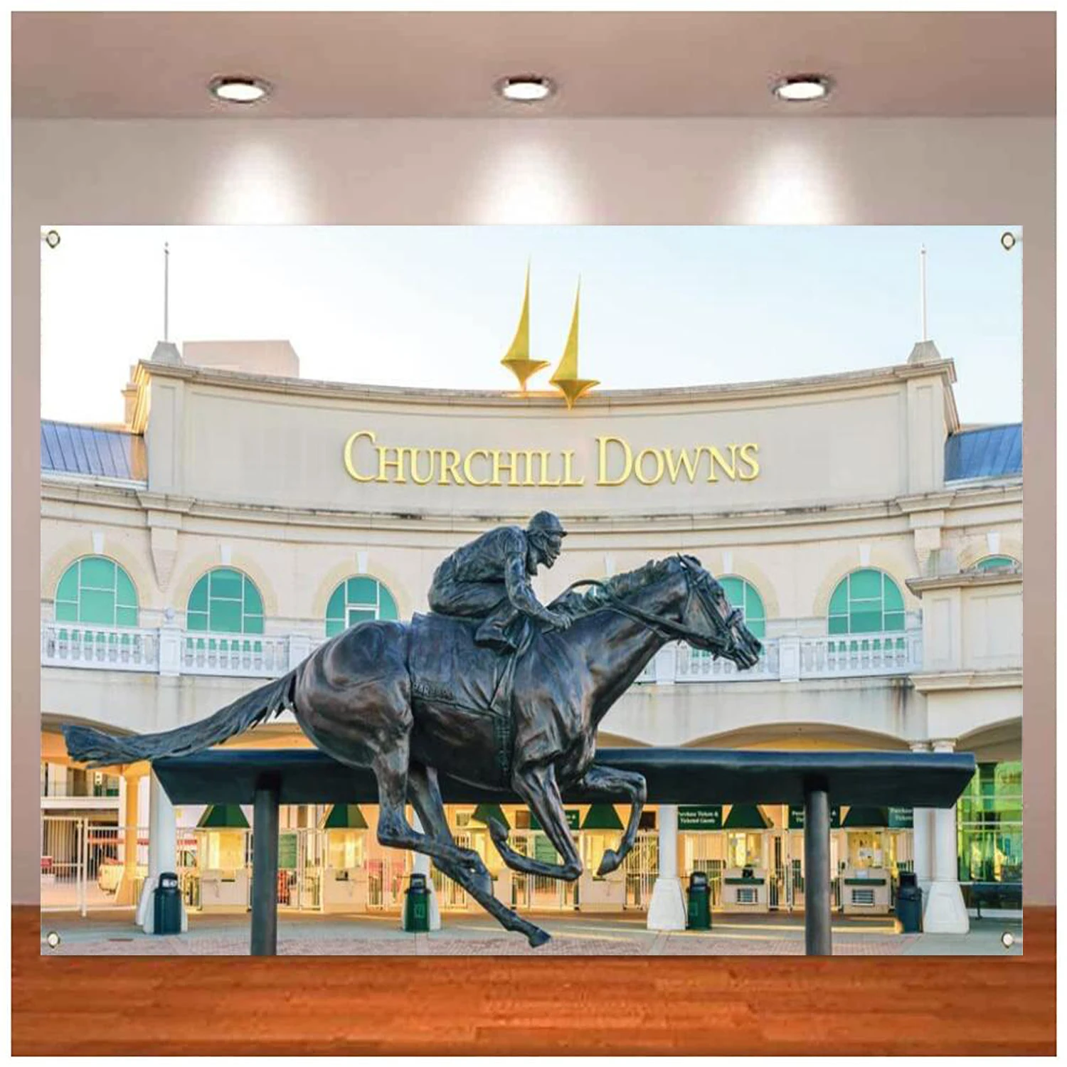 Фотообои Kentucky Derby с изображением лошадей