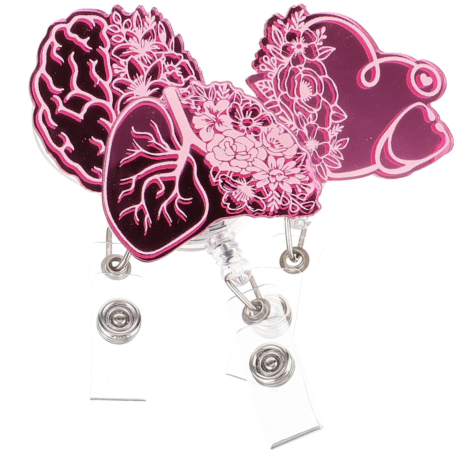 

Nurse Badge Reel Funny Retractable Cute Holder Clip Holders Decorative Id Convenient Tag