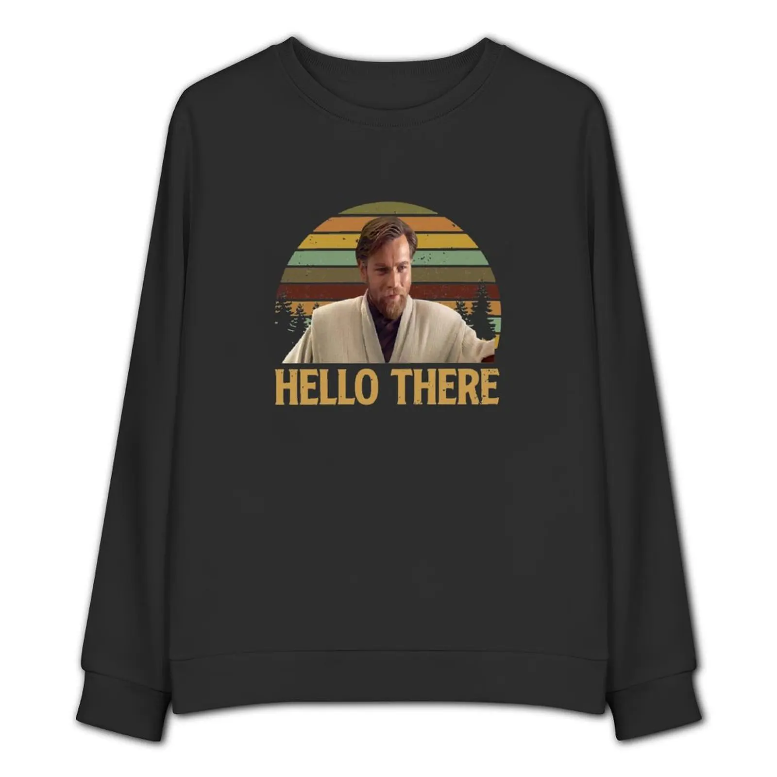 Свитшот мужской с изображением Здравствуйте там винтажная осенняя одежда