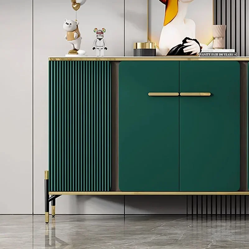 Вход Дизайнерский шкаф для обуви Витрина гостиной Роскошная полка хранения