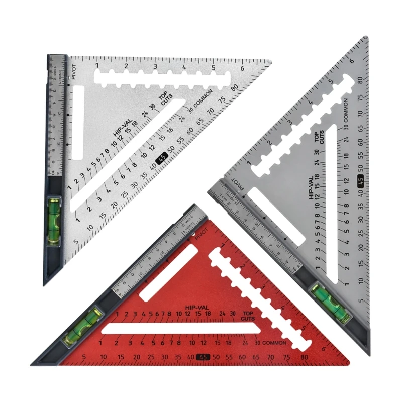 

High Accuracy Ruler with Bottom Level Carpenter Square Aluminium Alloy