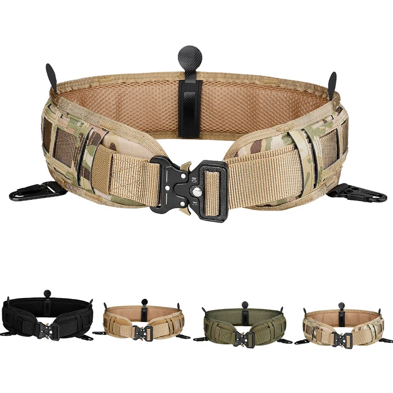 

Tactical Belt Molle War Battle Military Equipment Nylon Girdle Adjustable SWAT Army Waistband Waist Support Working Hunting Belt