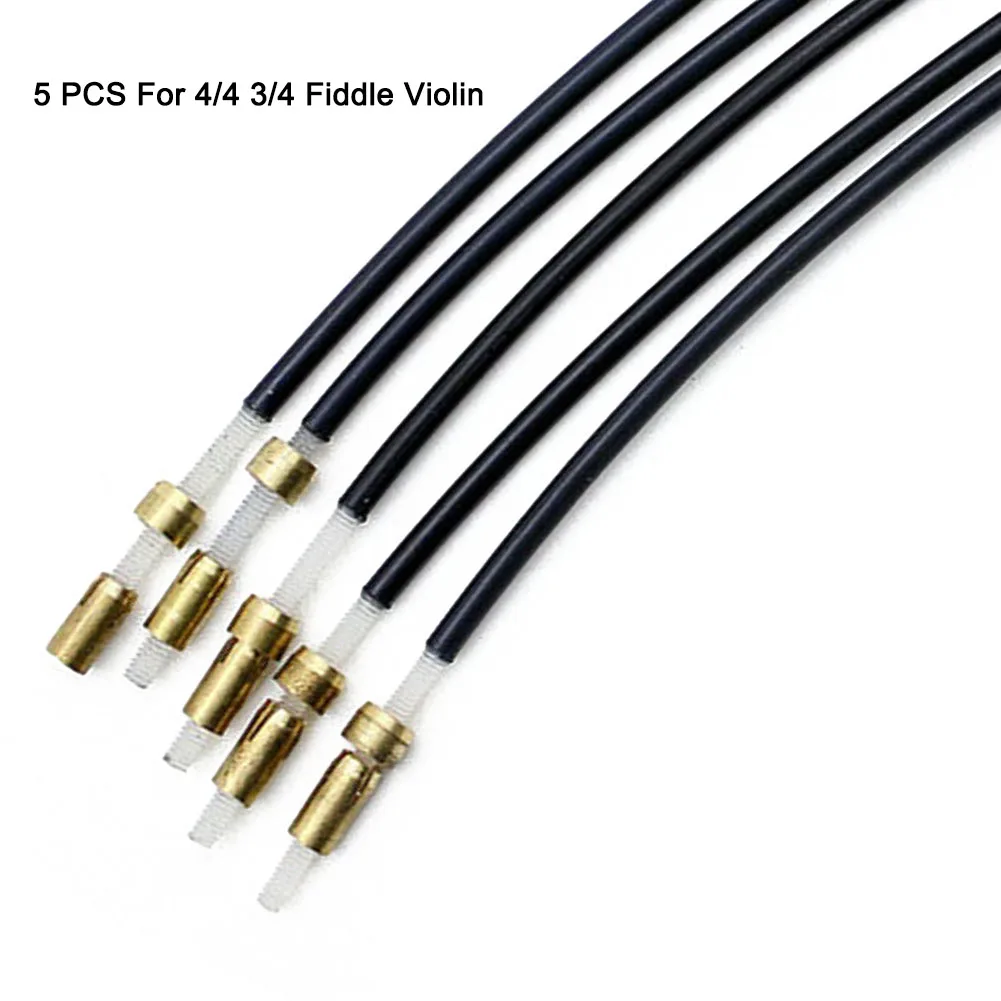 

Violin Tail Rope Tail 120 X 2 X 2mm 5pcs For 3/4-4/4 1/21/4 1/8 Nylon Violin Accessories Violin Tail Rope Musical Instruments