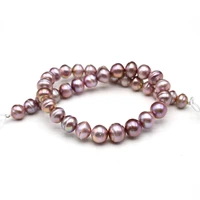 natural pearl beads irregular purple big cultured freshwater thread pearl beaded charms for jewelry making necklace bracelet