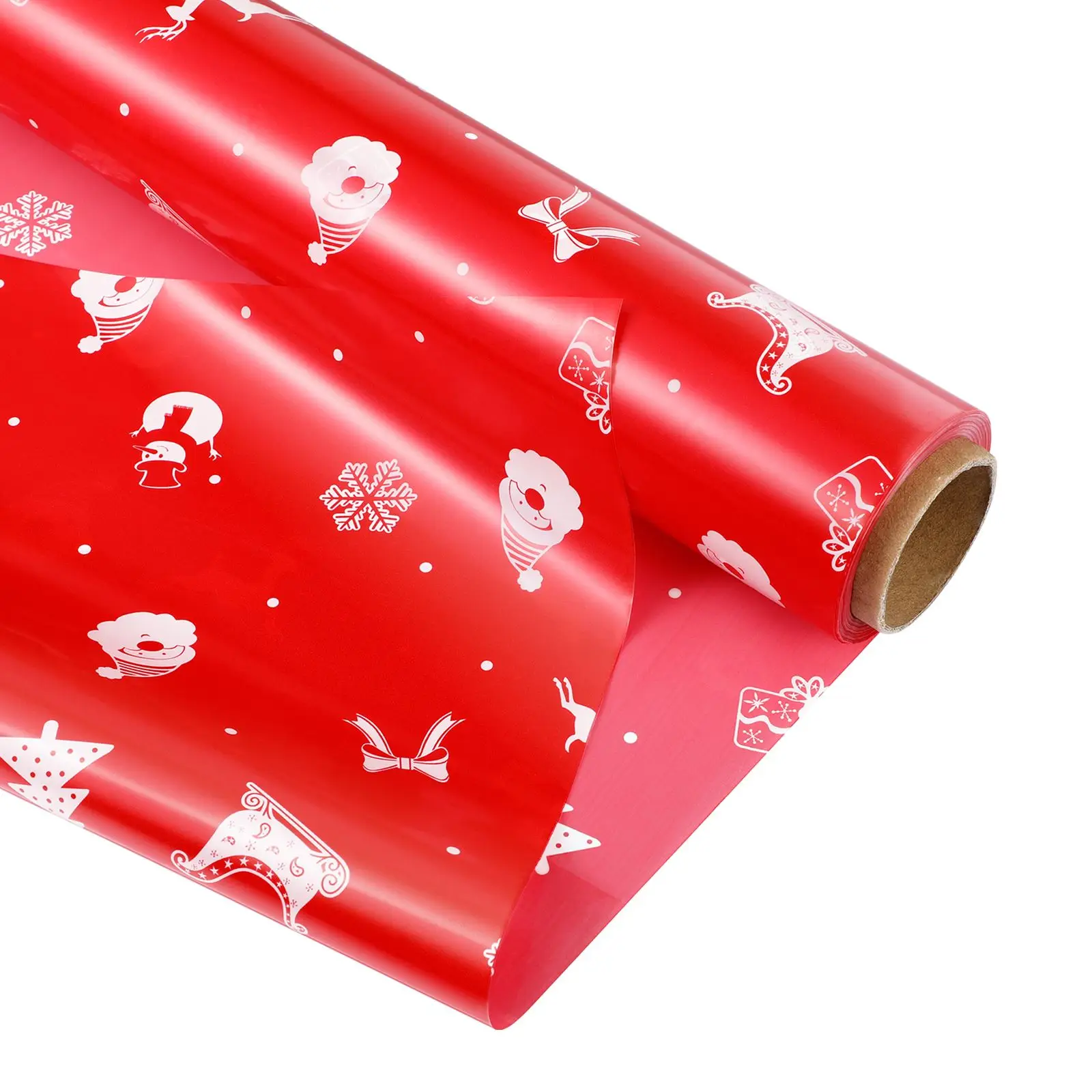 

Cellophane Wrap 2.5 Mil Cellophane Wrap Roll Snowman Xmas Tree Decorated Cellophane Bags to Wrap Gift Baskets Arts Crafts