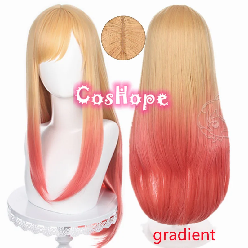 

Marin Kitagawa Wig My Dress Up Darling Cosplay Wig 75cm Yellow Pink Gradient Wig Cosplay Anime Heat Resistant Synthetic Wigs