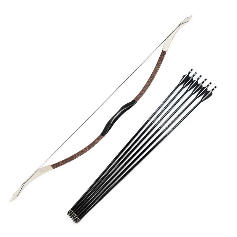 

Archery Bow Pure Handmade 20-50lbs Traditional Shooting Archery Recurve Bow for Outdoor Shooting Long Bow Hunting Accessories
