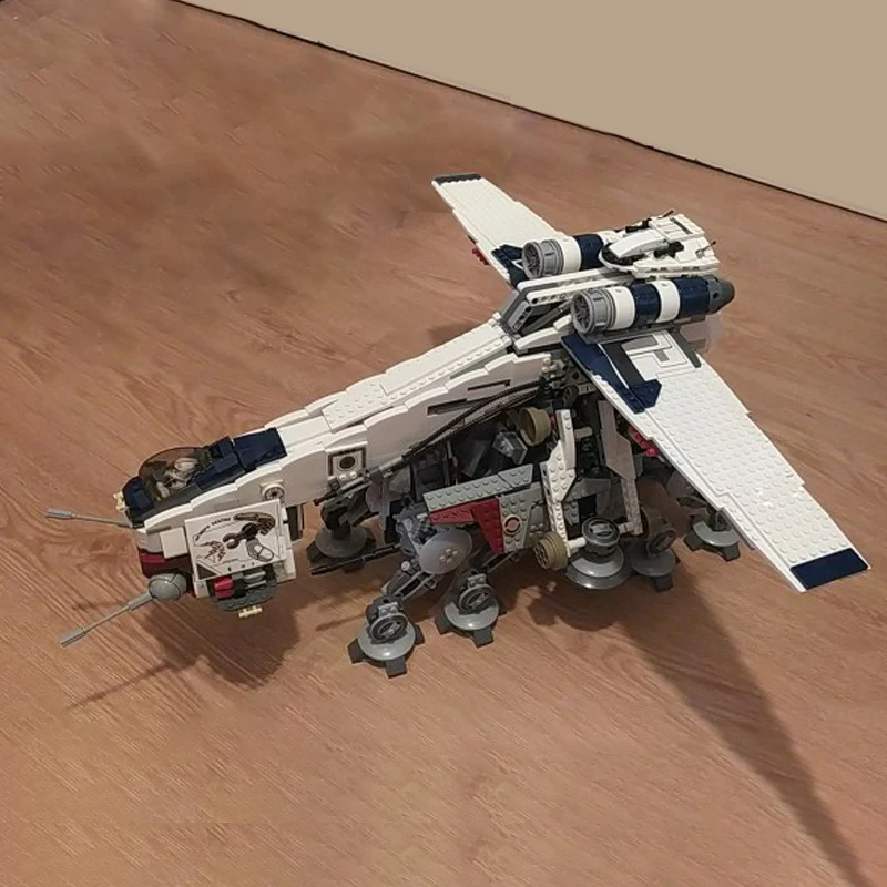 

1788Pcs Republic Dropship with AT-OT Walker DIY Model Building Blocks Bricks Funny Toys Brick Christmas Gifts 81055/19014
