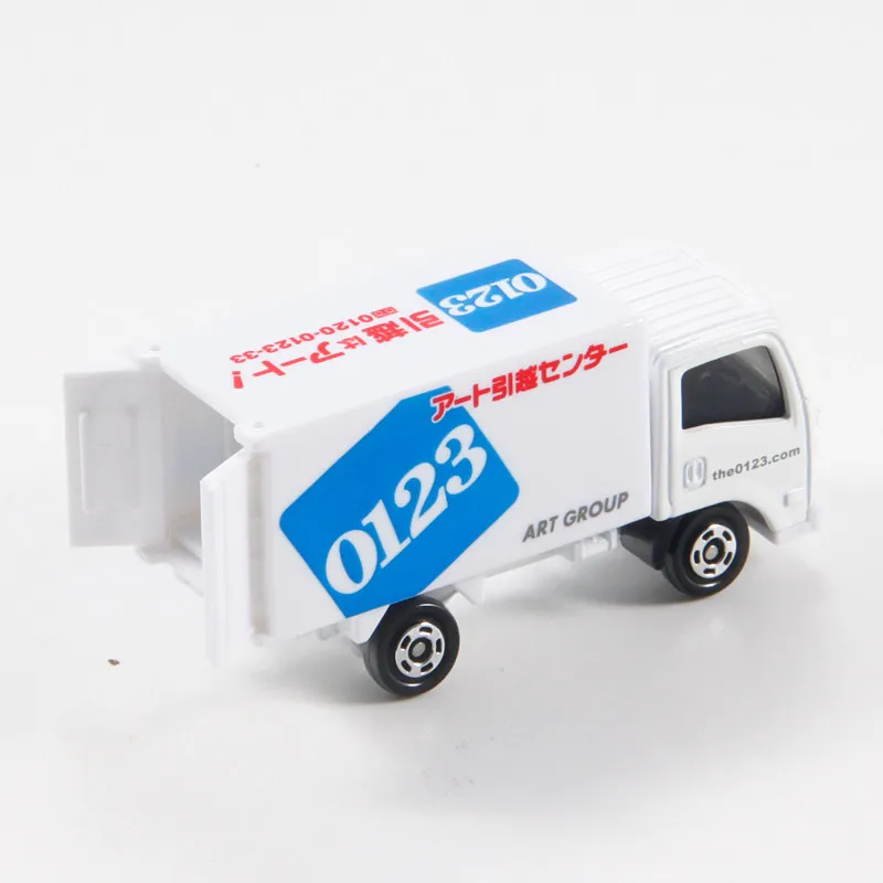 Фото Оригинальный TAKARA TOMY Tomica No.57 Art Moving Center Truck 1/1:10 Коллекционная модель Isuzu ELF из литого сплава с открывающимися элементами и подвеской №4