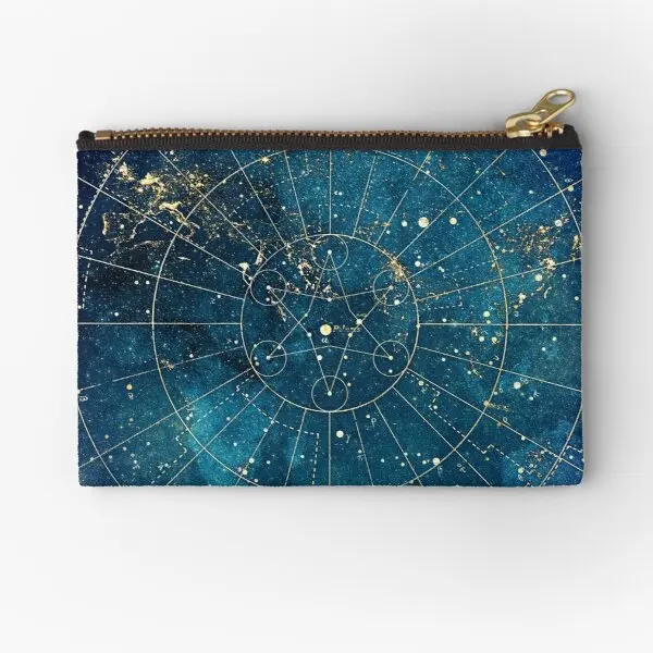 

Star Map City Lights Zipper Pouches Panties Storage Women Men Money Wallet Packaging Underwear Key Pure Socks Bag Small Coin