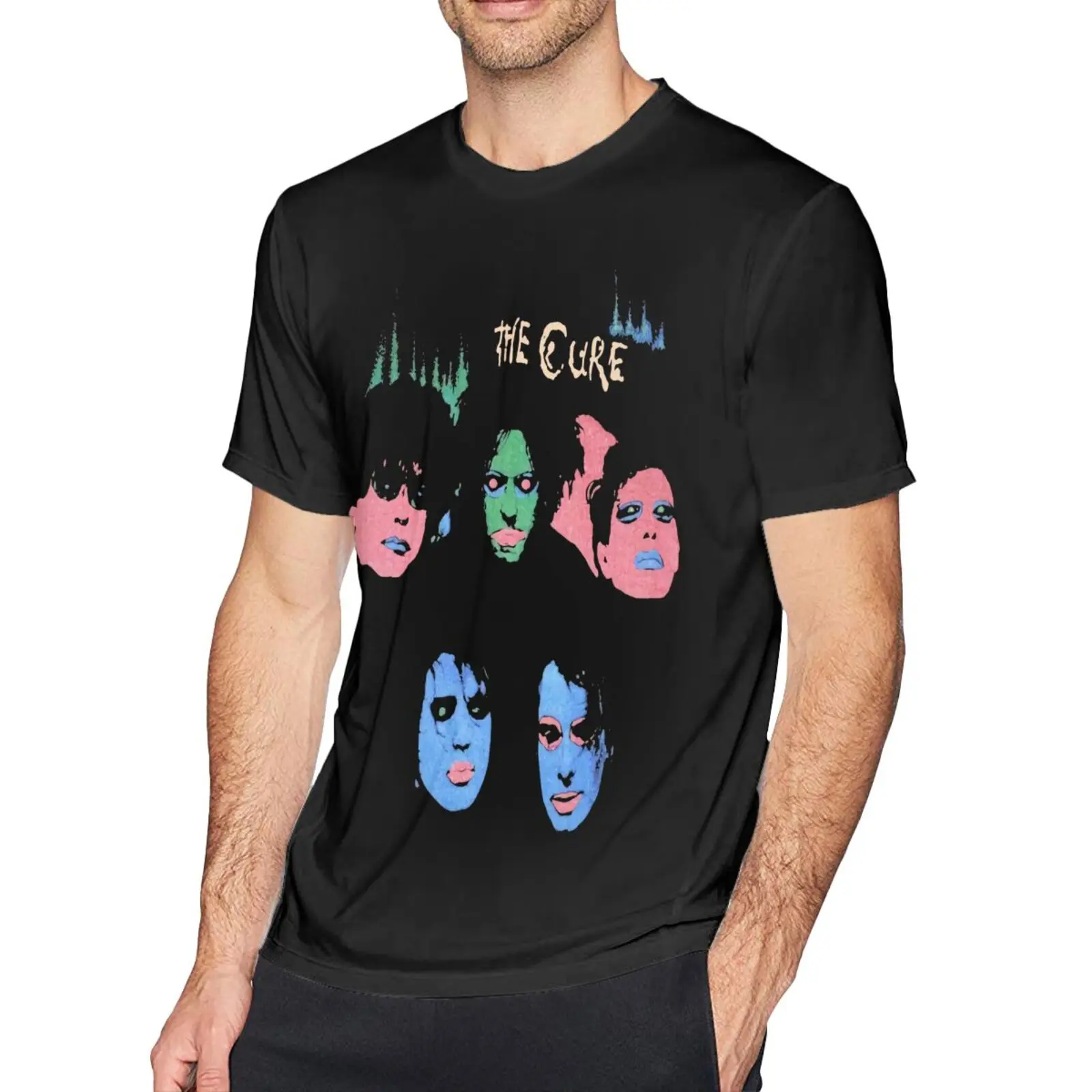 

Альтернативная Мужская футболка The Cure In That Days, футболка для мужчин, футболка с аниме, футболка гранж, футболки оверсайз, Женская Мужская футб...