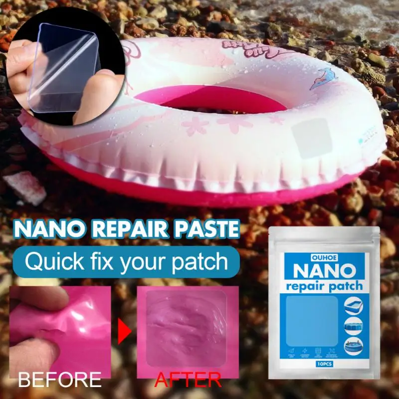 

NANO Repair Patches Quick Fix Your Patch for Inflatable Pools, Inflatable Toys, Air Beds, Tent, Raincoat