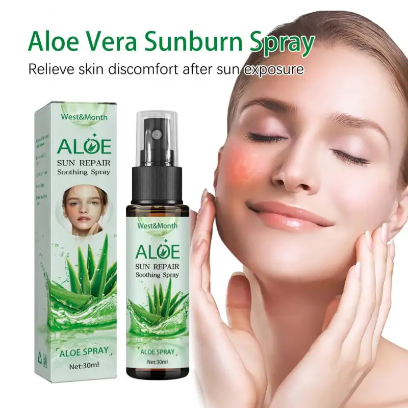 

Aloe Vera Toner Spray Sun Repair Sensitive Skin Improve Rough Skin Aloe Seurm Water Moisturizing Sooth Skin Face Care Liquid