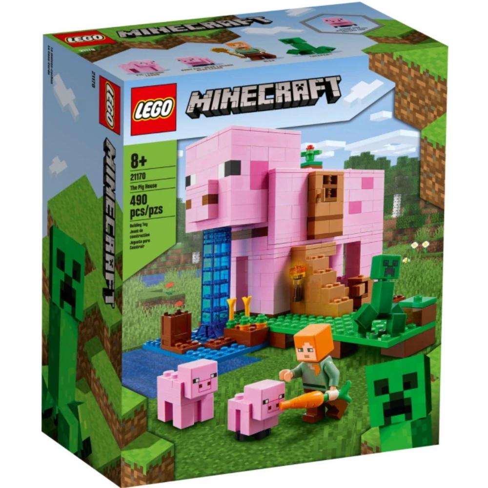 Конструктор LEGO Minecraft (Майнкрафт) 21170 Дом-свинья 8+ | Игрушки и хобби
