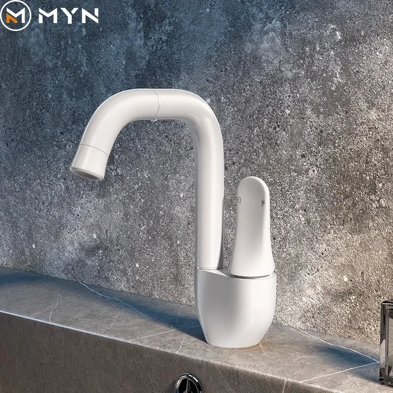 2024 высококачественный Элегантный смеситель Meiyani в виде лебедя Черный кран с