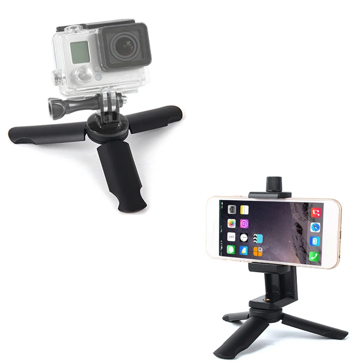 

Portable Universal Mini Tripod Stand 1/4''For Smartphone Action Camera Holder Monopod For iPhone/Samsung/Xiaomi for Gopro 10 DJI