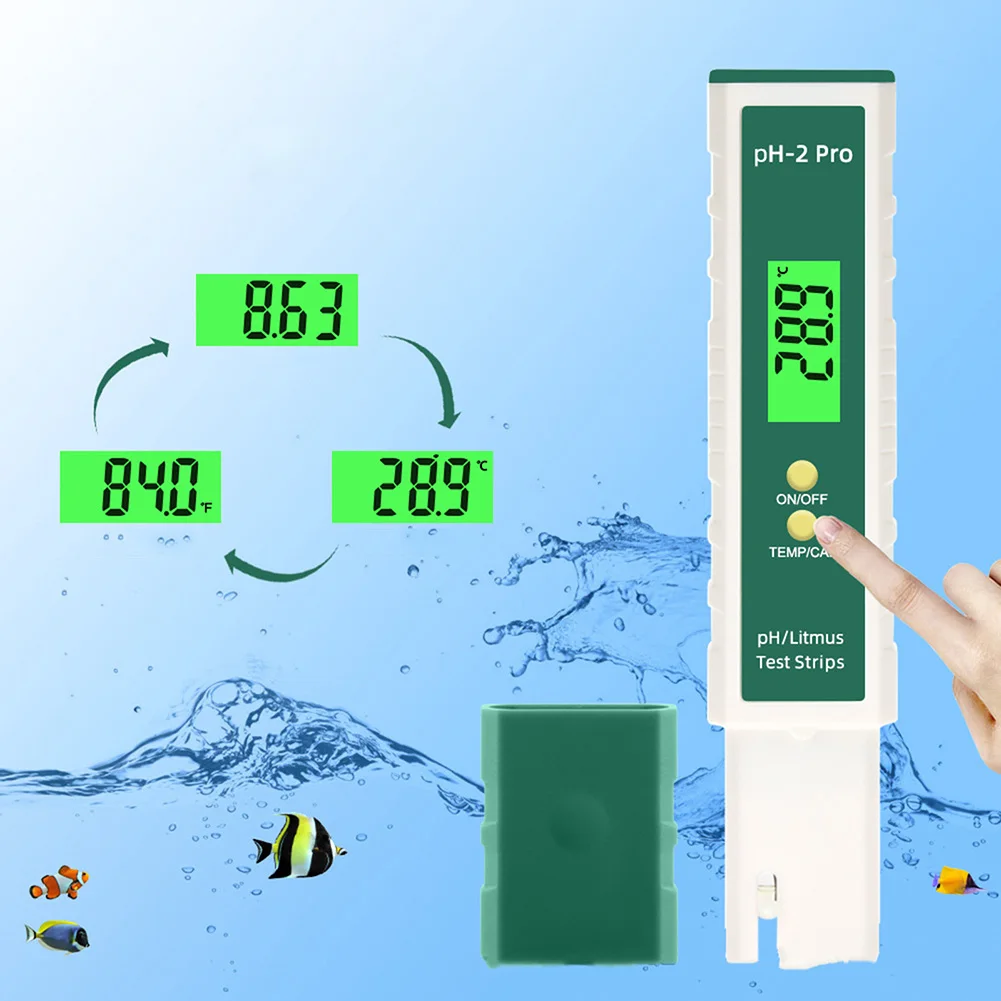 Тестер качества воды с функцией тестовой бумаги высокоточный pH-метр