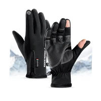 cold proof ski gloves waterproof winter gloves cycling fluff warm gloves for touchscreen cold weather windproof anti slip