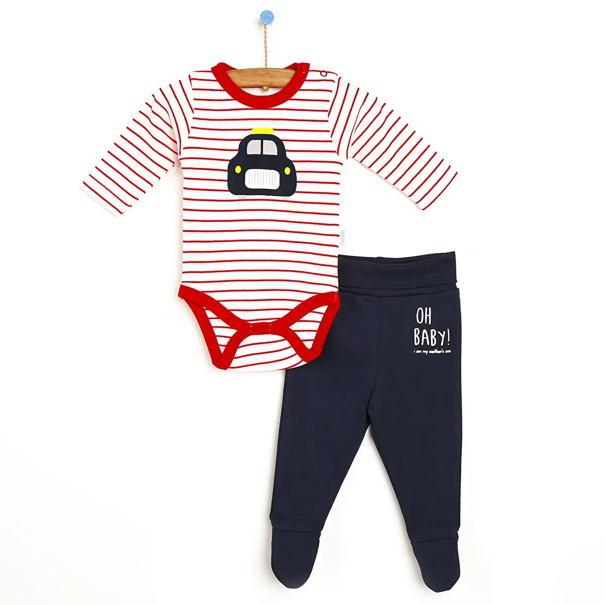 

ebebek Bebetto Yenidoğan Painted Cars Body-patikli Alt 2li Set