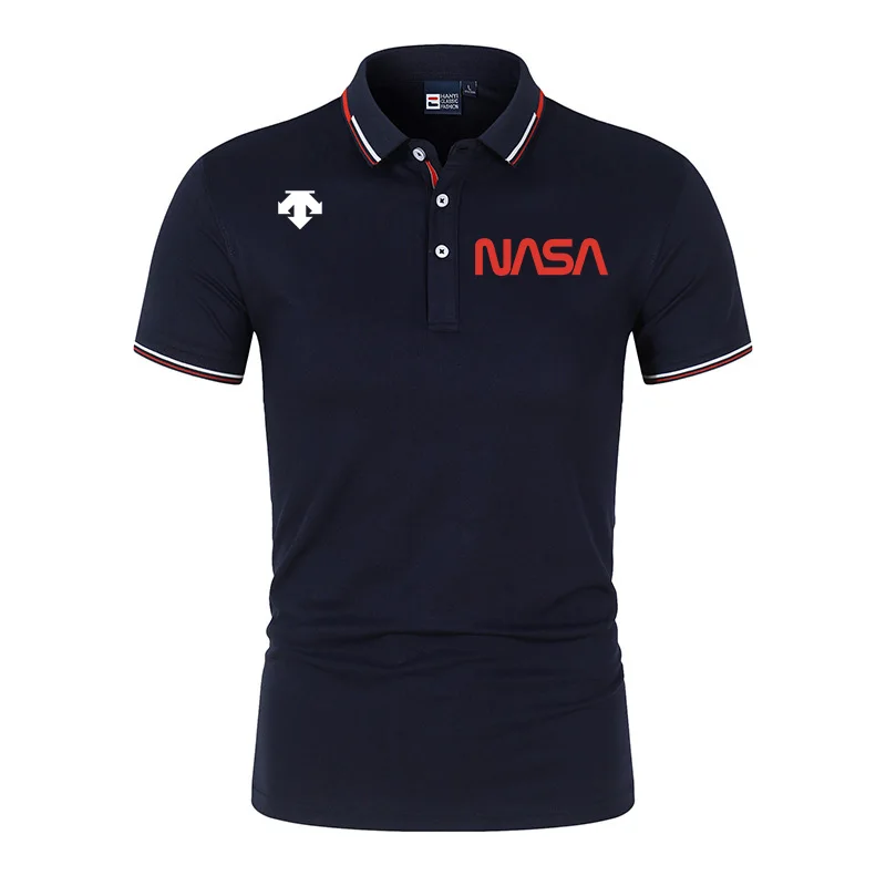 

2023 Summer brand business polo T-shirt Polo shirt men's Polo suit printed shirt casual stitching men's top short sleeve